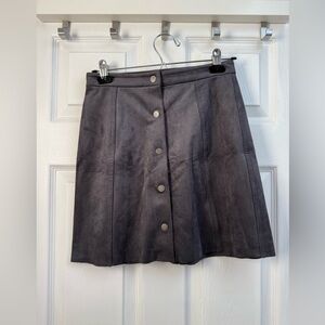 Wilfred Free Centinela Faux Suede Mini Skirt - Aritzia (Size 6)